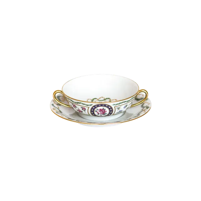 haviland-limoges-louveciennes-bouillonschale-mit-untertasse image 1