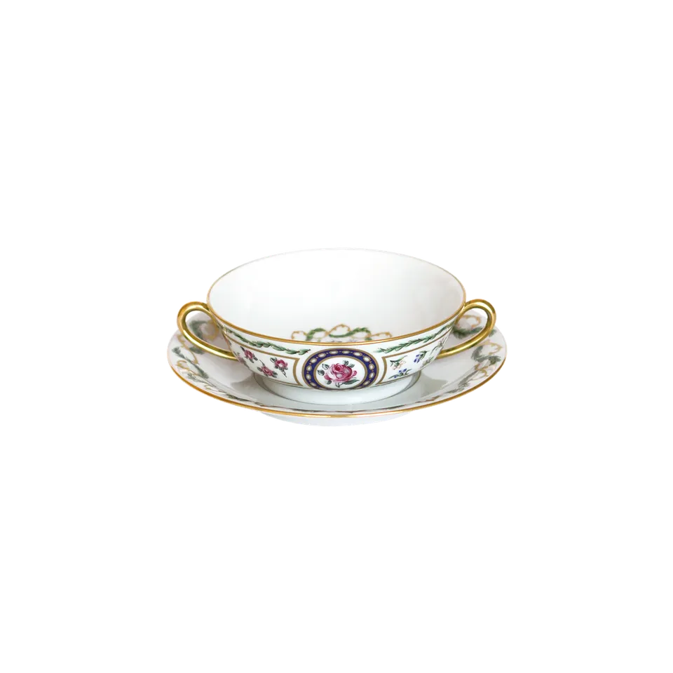 haviland-limoges-louveciennes-bouillonschale-mit-untertasse image 1