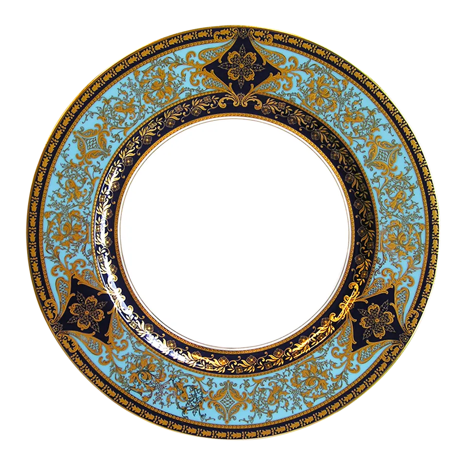 haviland-limoges-matignon-bleu-de-four-or-speiseteller image 1