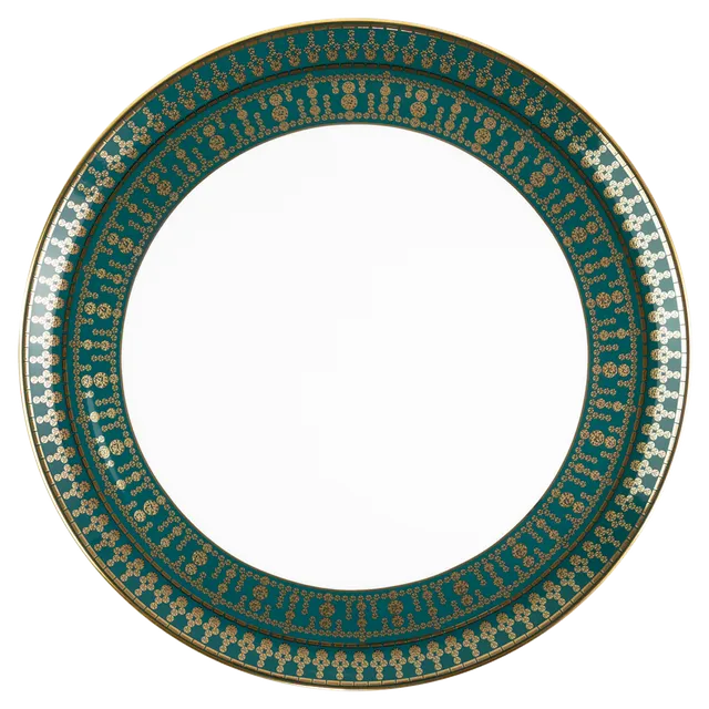 haviland-limoges-tiara-bleu-paon-or-tarteplatte image 1