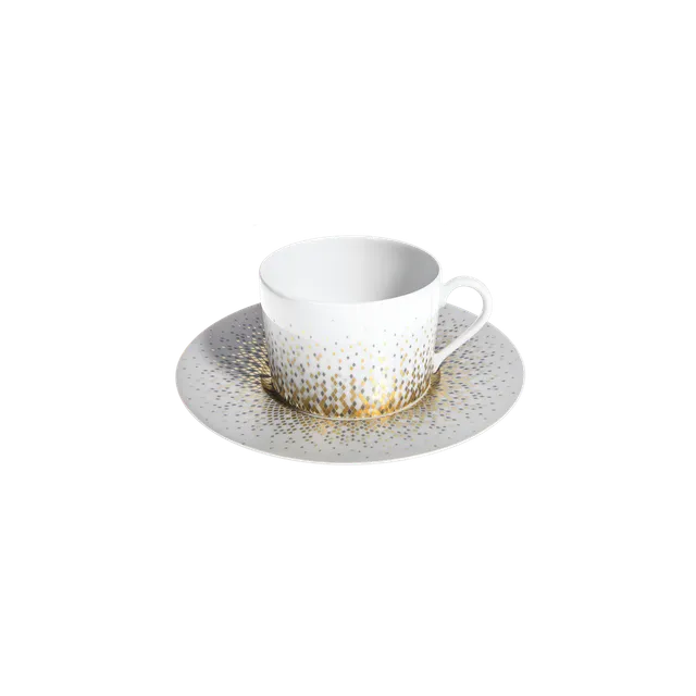 haviland-limoges-souffle-d-or-teetasse-mit-untertasse image 1