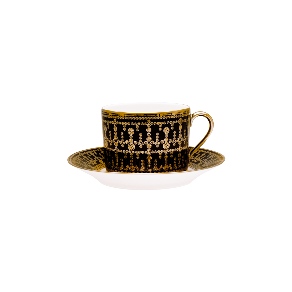haviland-limoges-tiara-noir-or-fr-hst-ckstasse-mit-untertasse image 1