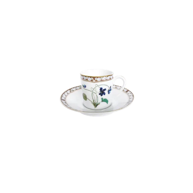haviland-limoges-imp-ratrice-eug-nie-tasse-und-untertasse-espresso image 1