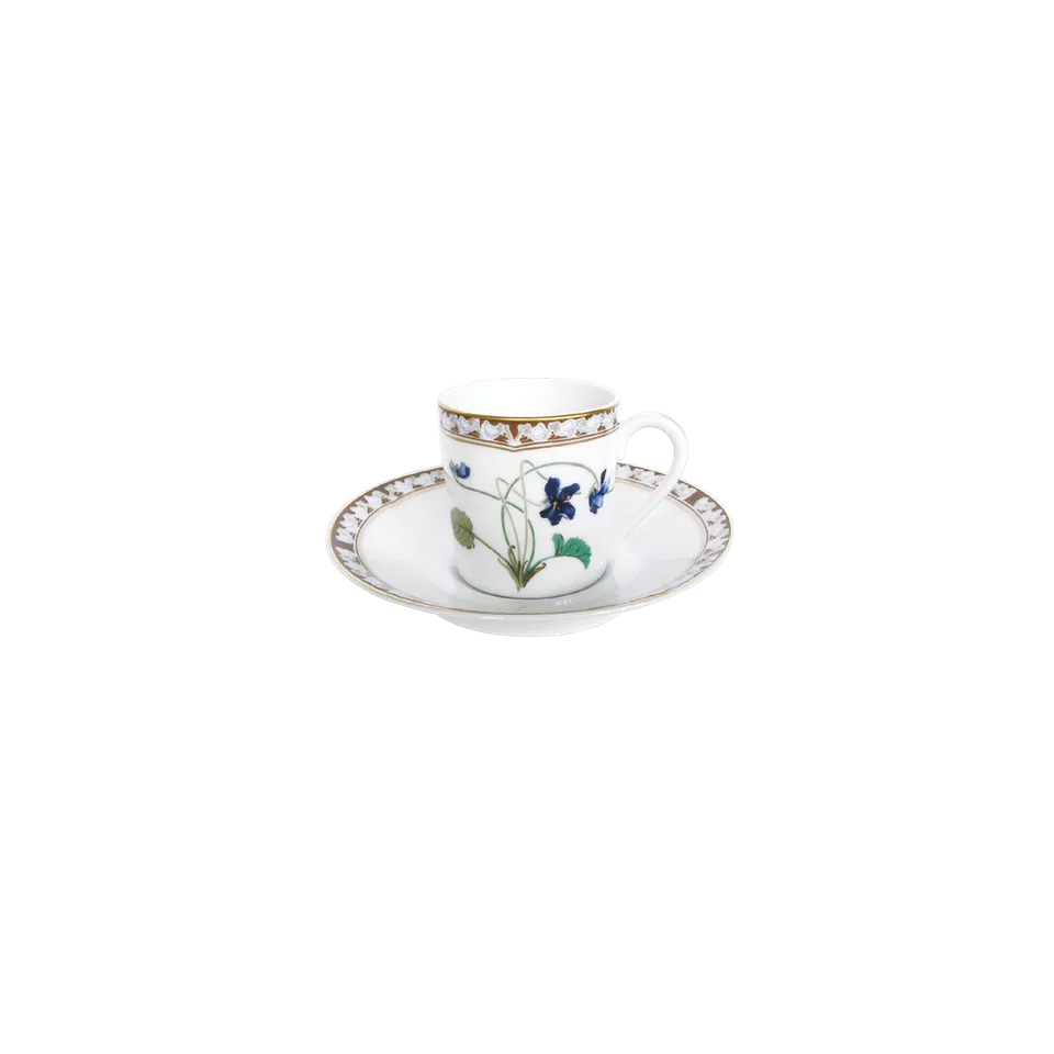 haviland-limoges-imp-ratrice-eug-nie-tasse-und-untertasse-espresso image 1