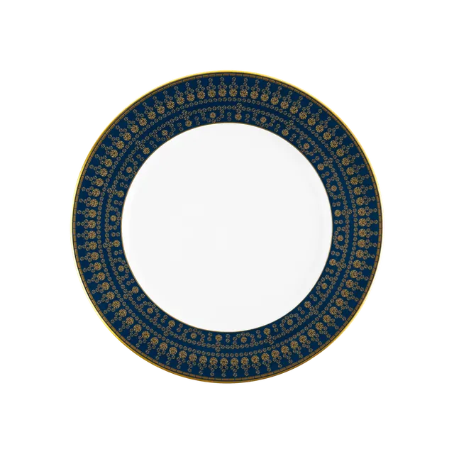 haviland-limoges-tiara-bleu-prusse-or-dessertteller image 1