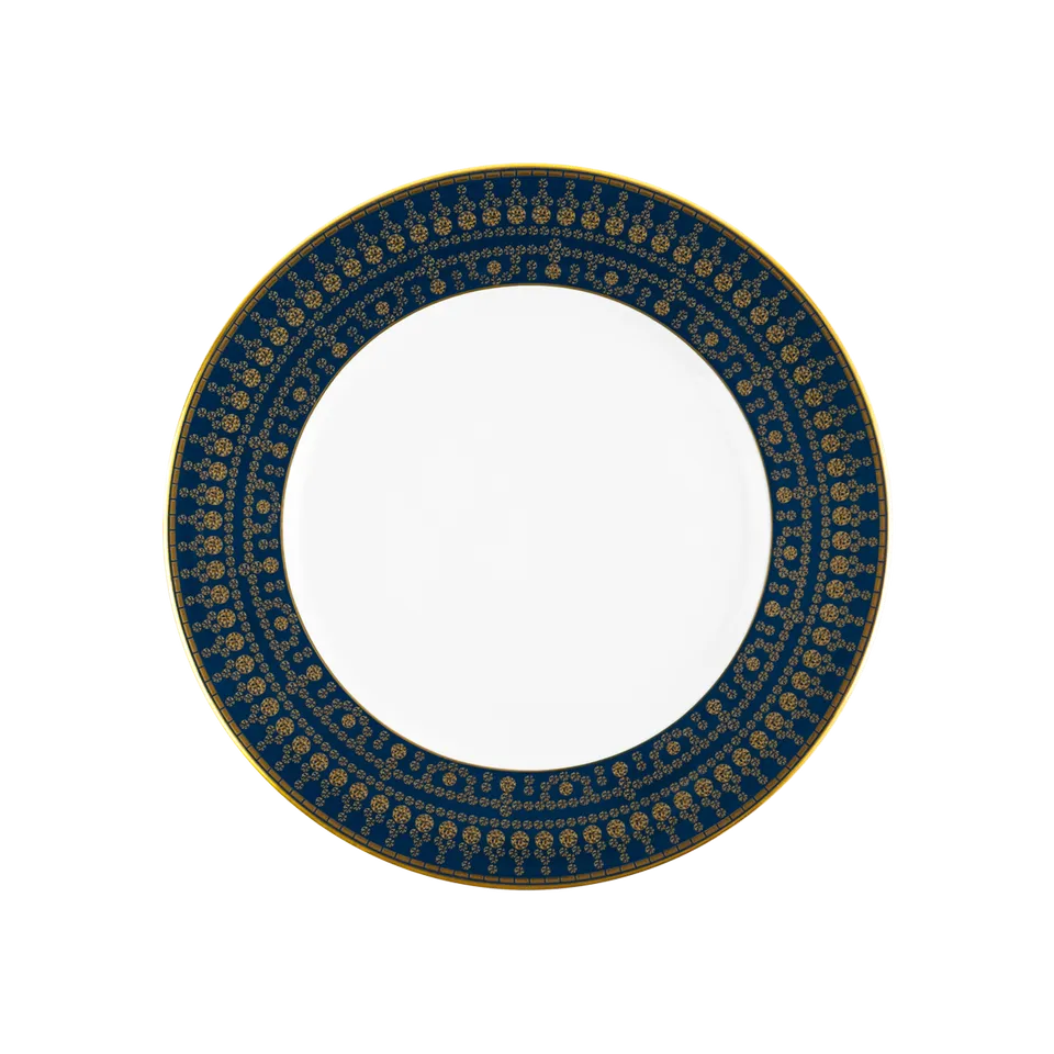 haviland-limoges-tiara-bleu-prusse-or-dessertteller image 1