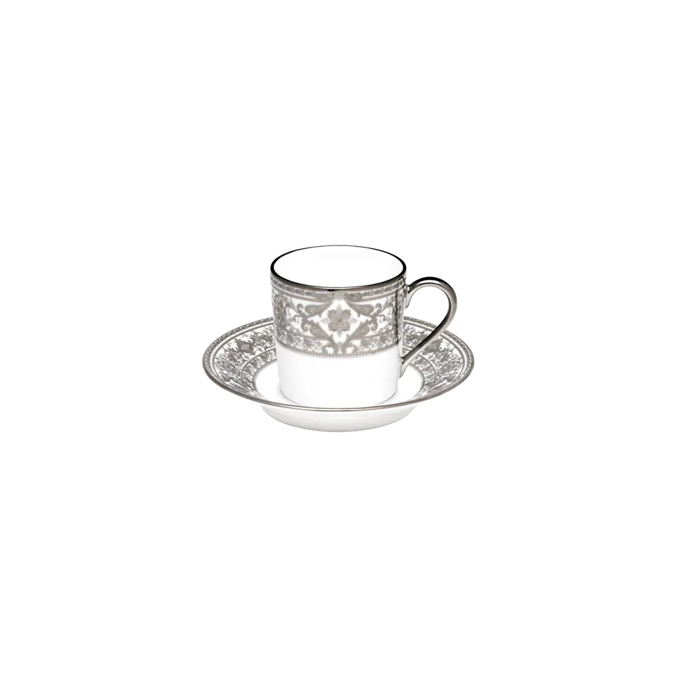 haviland-limoges-matignon-blanc-platine-kaffeetasse-mit-untertasse image 1