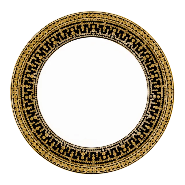 haviland-limoges-tiara-noir-or-dinnerteller image 1