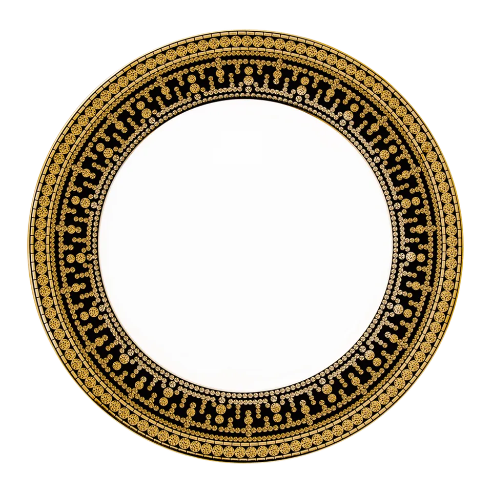 haviland-limoges-tiara-noir-or-dinnerteller image 1