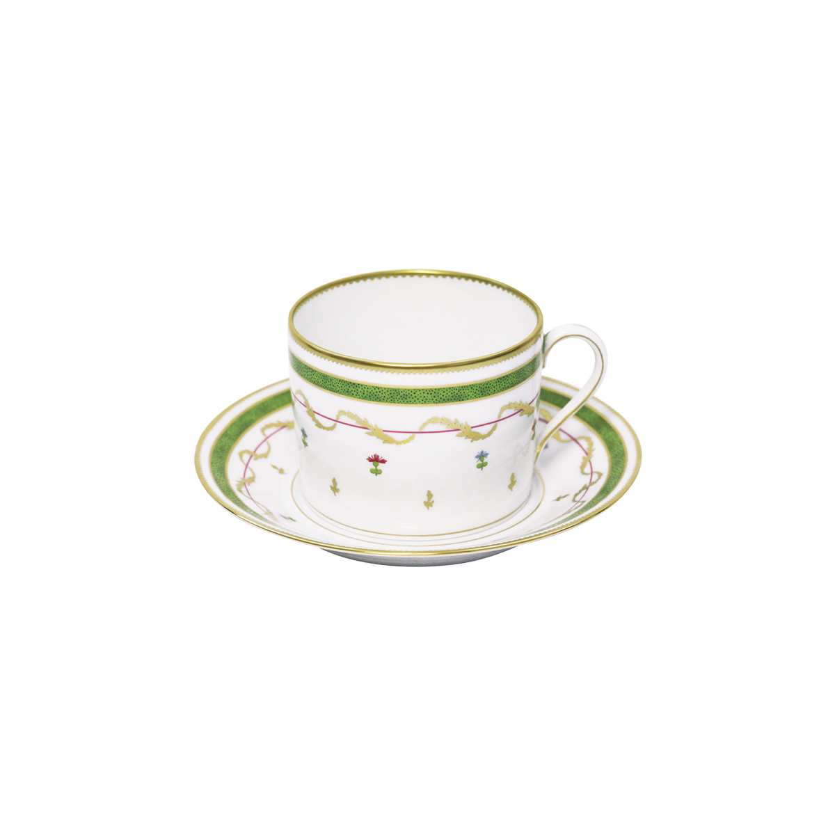 haviland-limoges-vieux-paris-vert-tasse-soucoupe-fr-hst-cksgedeck image 1