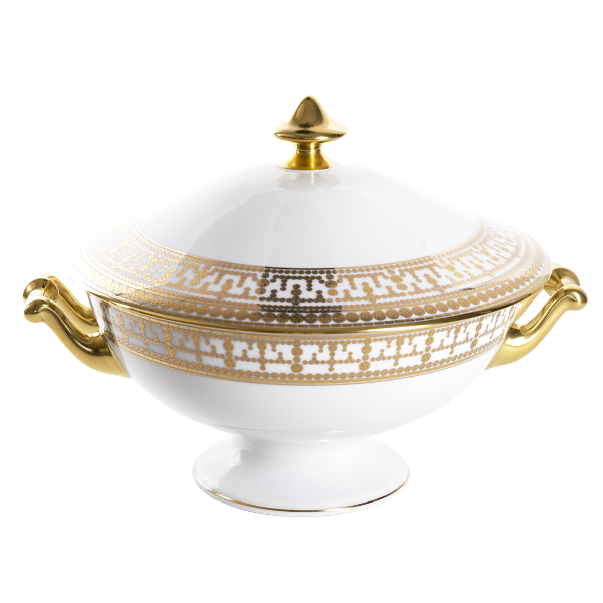 haviland-limoges-tiara-suppentiere-wei-gold image 1