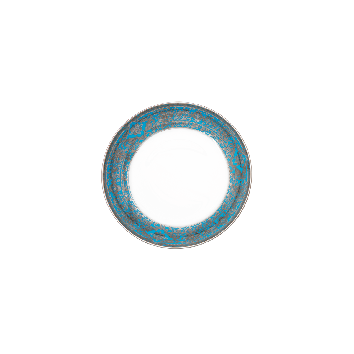 haviland-limoges-matignon-tiefer-teller-calotte-blau-piscine-platin image 1