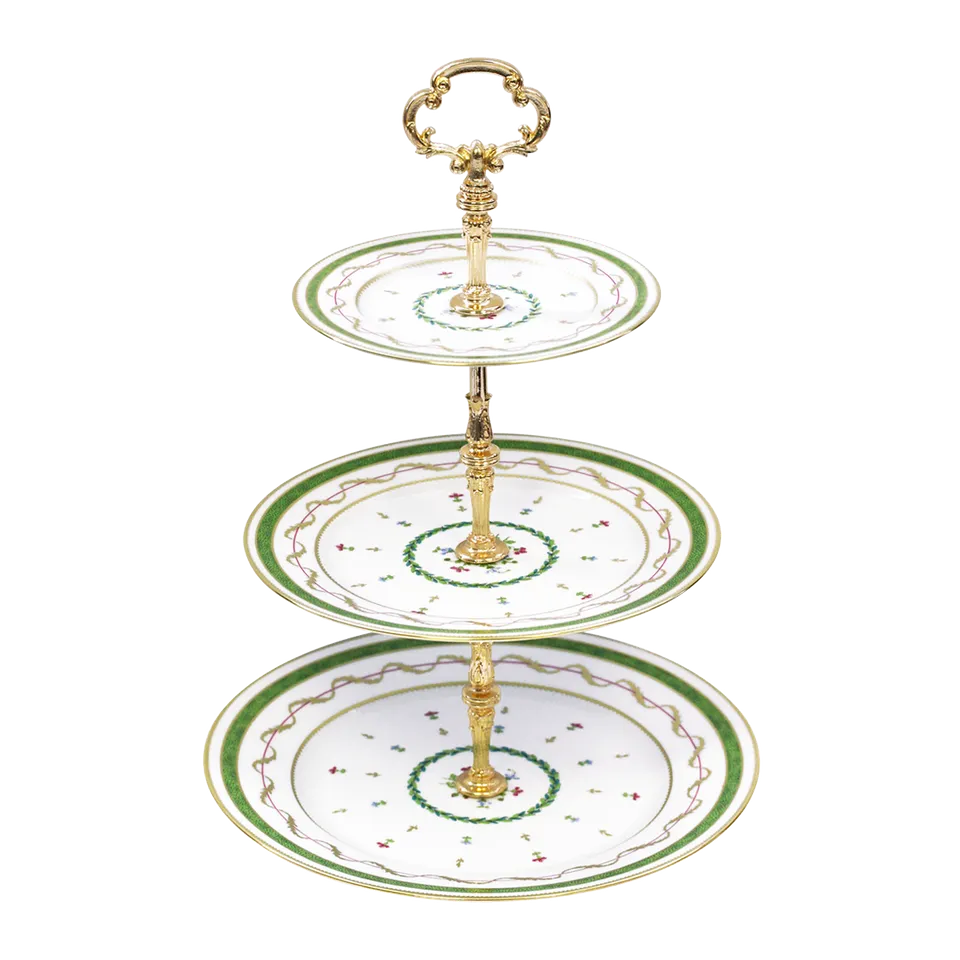 haviland-limoges-vieux-paris-vert-etagere-3-st-ckig-porzellan image 1