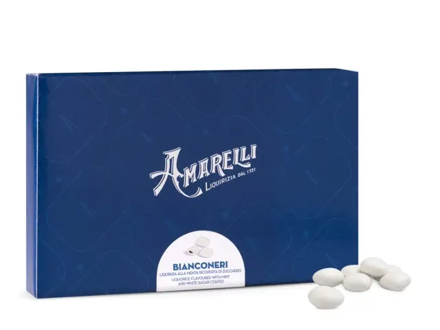 amarelli-bianconeri-drag-es-lakritz-minze-500g image 1
