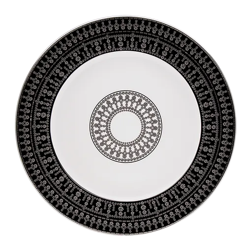 haviland-limoges-tiara-noir-assiette-de-pr-sentation-noir-platine image 1