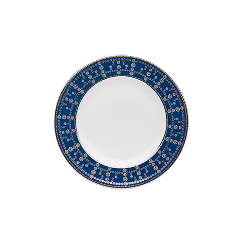 haviland-limoges-tiara-bleu-prusse-platin-brotteller image 1