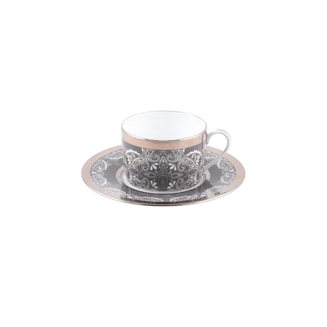 haviland-limoges-romane-gris-teetasse-mit-untertasse image 1