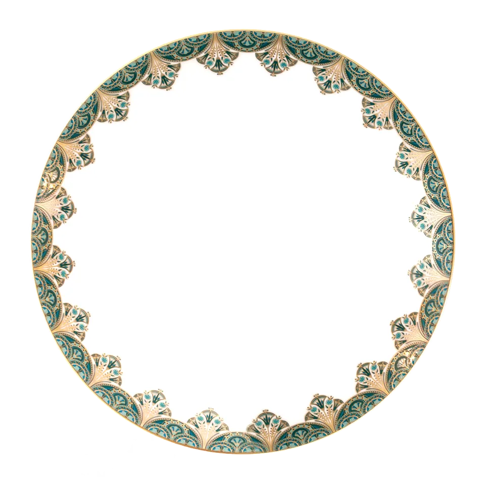 haviland-limoges-r-ves-du-nil-vert-or-speiseteller image 1