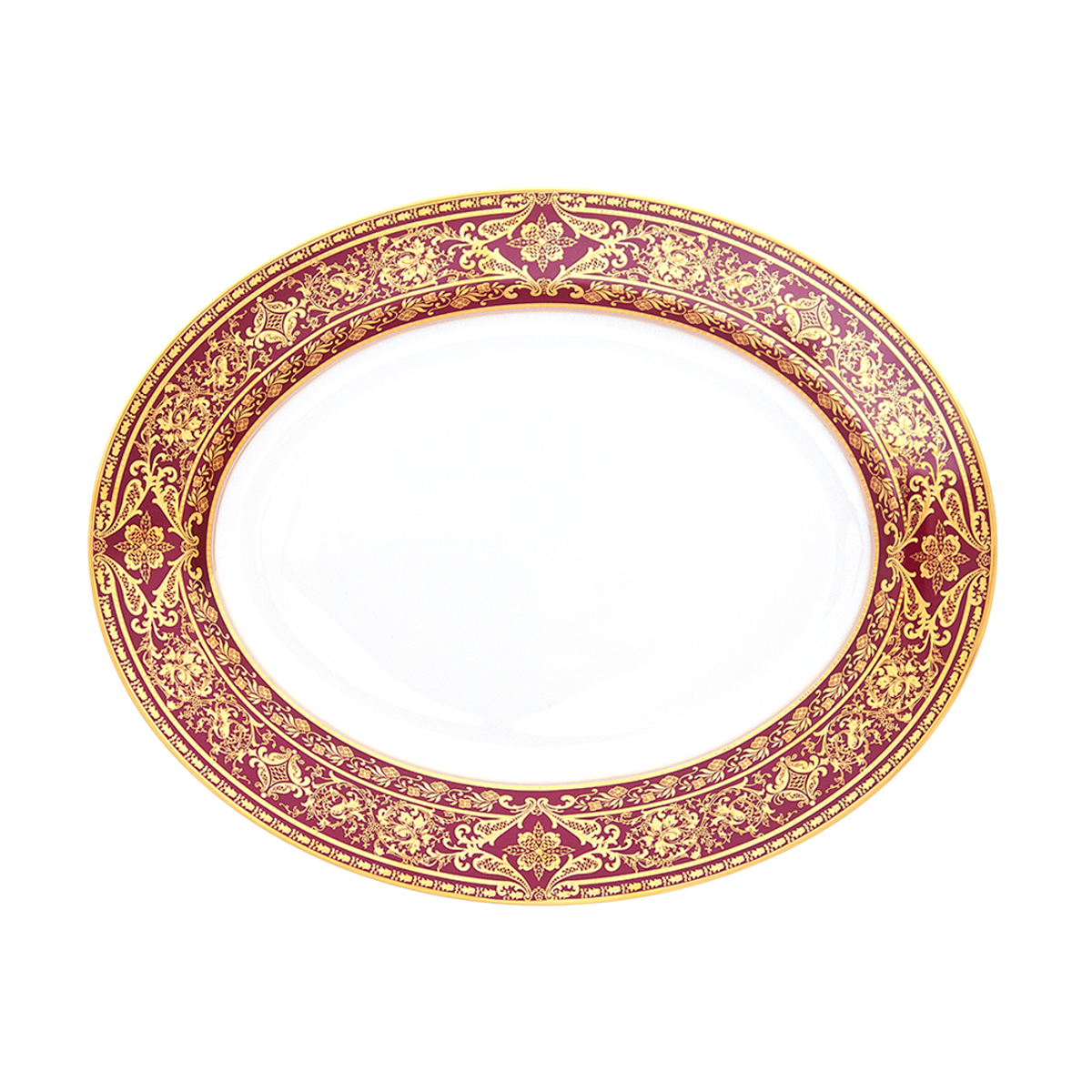 haviland-limoges-matignon-ovale-platte-kirsche-gold image 1