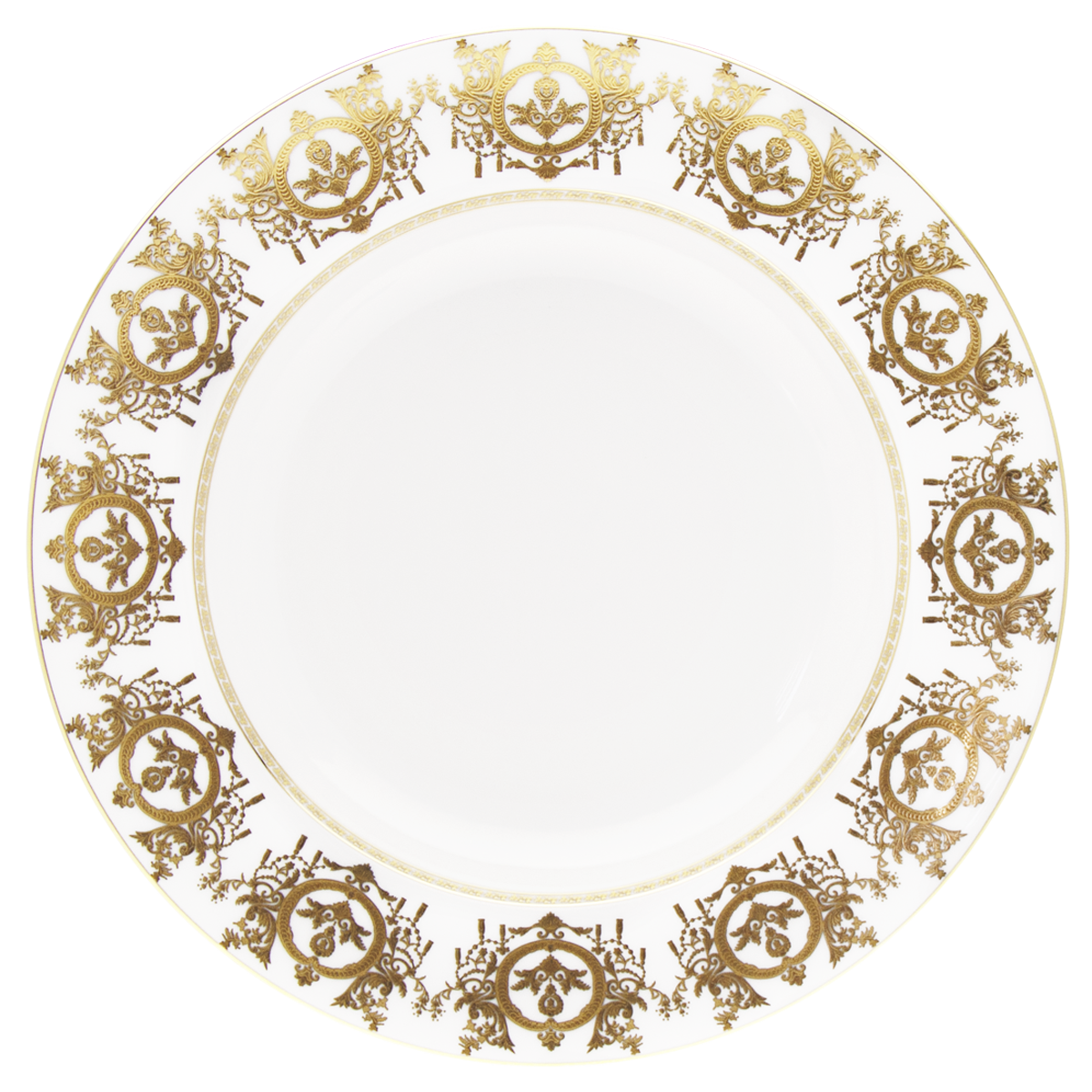 haviland-limoges-plat-rond-creux-ritz-imp-rial-blanc-ritz-paris image 1