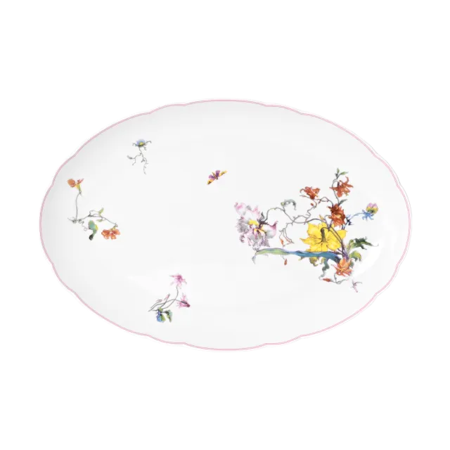 haviland-limoges-fleurs-d-auteuil-plat-oval image 1