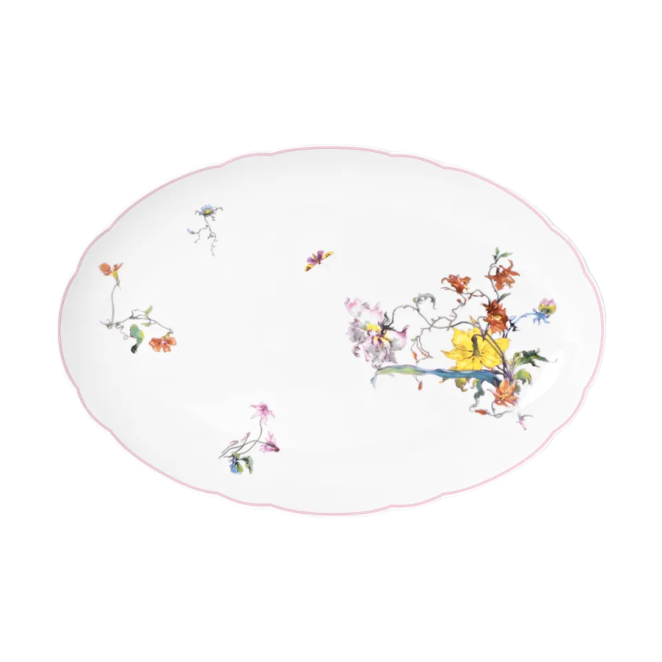haviland-limoges-fleurs-d-auteuil-plat-oval image 1