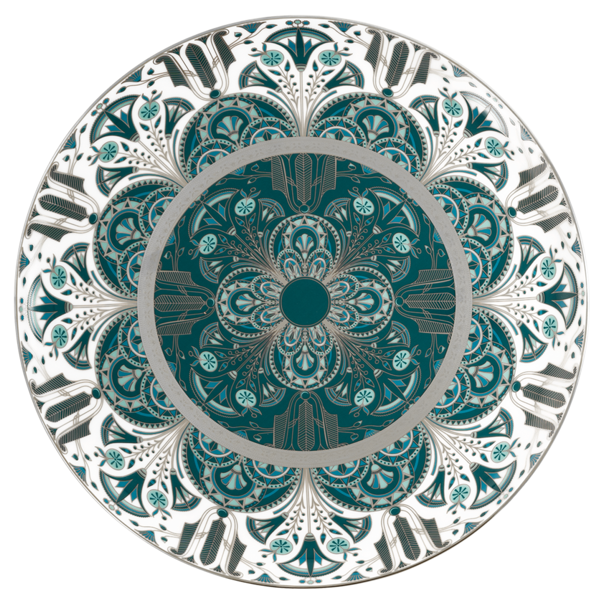 haviland-limoges-r-ves-du-nil-vert-platine-tarteplatte-kuchenplatte image 1
