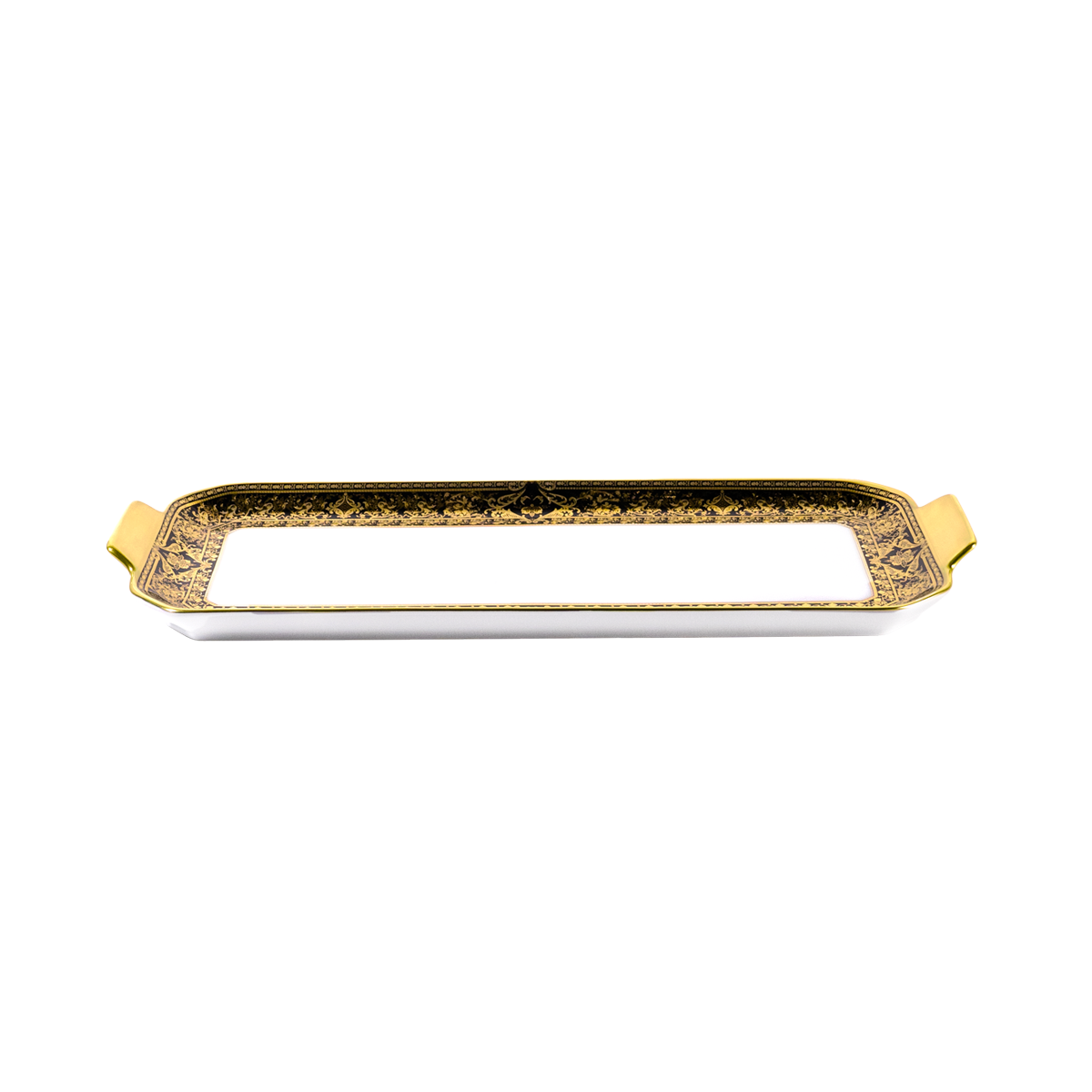 haviland-limoges-matignon-kuchenplatte-schwarz-gold image 2