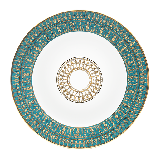 haviland-limoges-tiara-bleu-paon-gold-pr-sentationsteller image 1