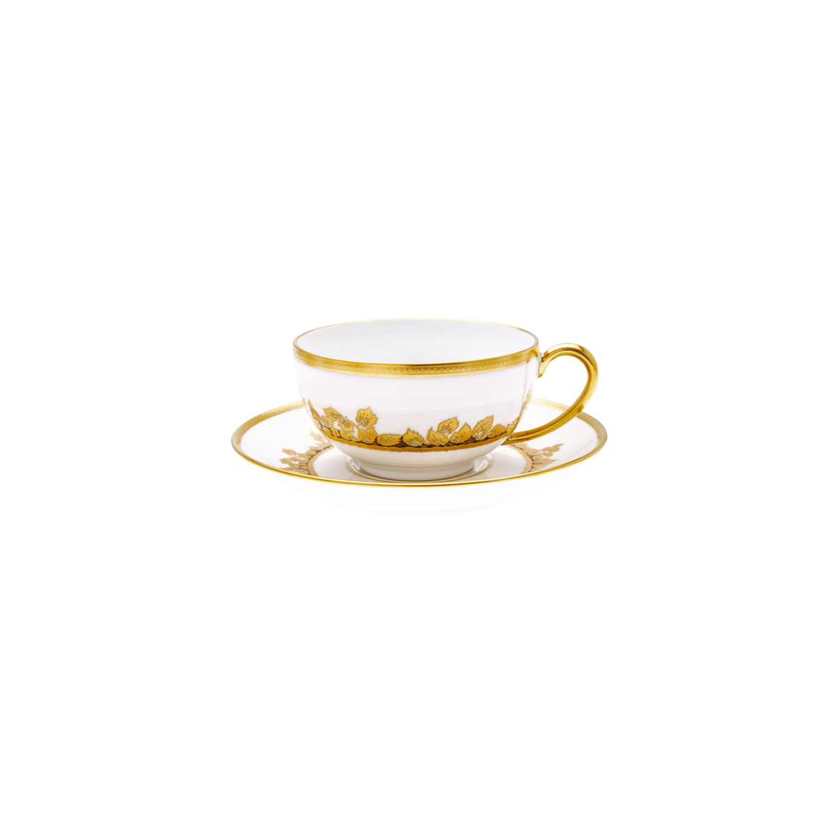 haviland-limoges-feuille-d-or-teetasse-mit-untertasse image 1