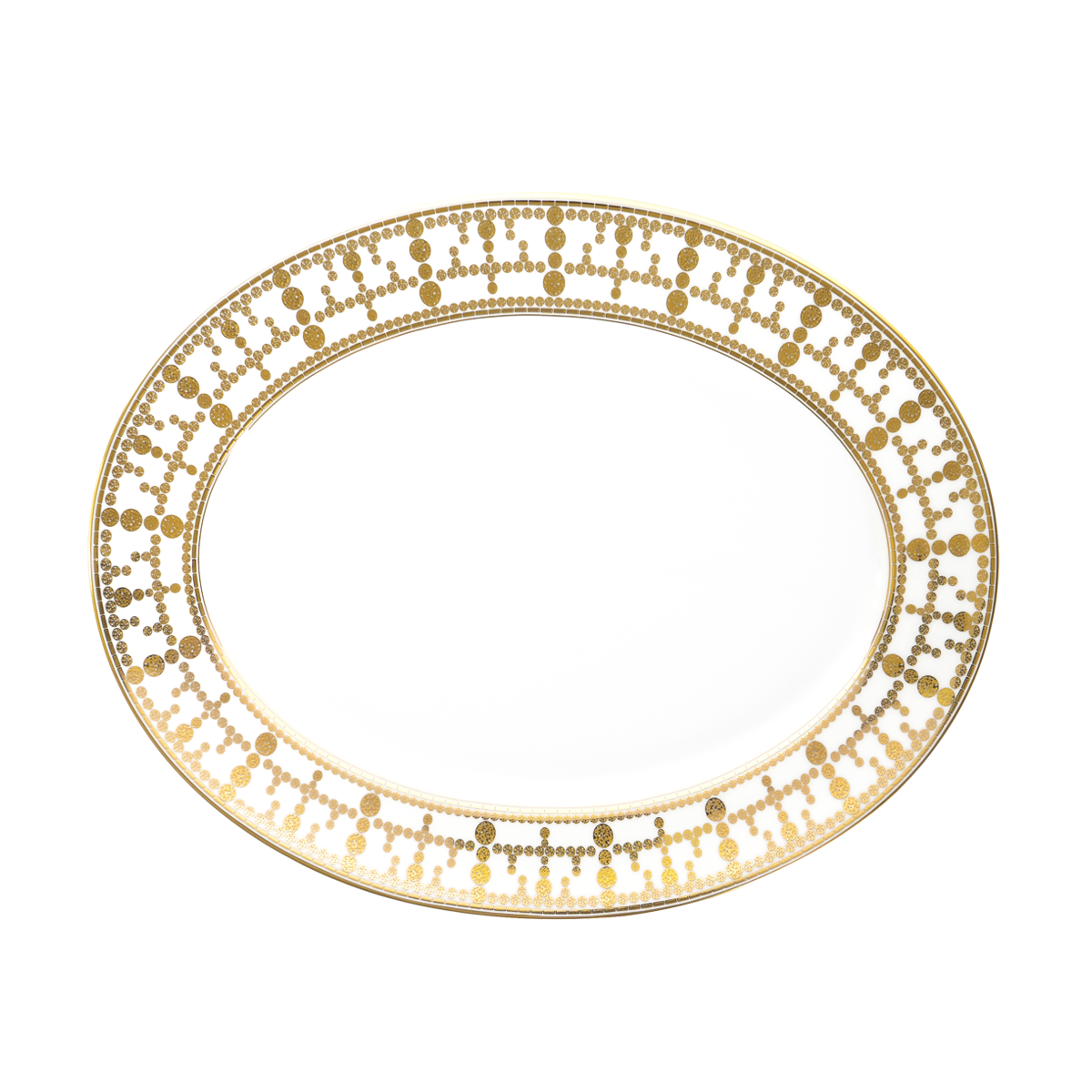 haviland-limoges-tiara-ovale-platte-wei-gold image 1