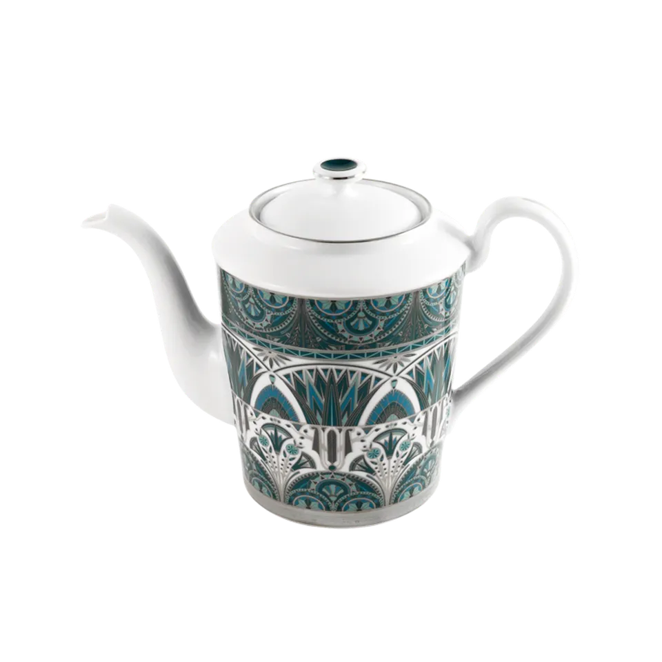 haviland-limoges-r-ves-du-nil-vert-platine-teekanne image 1