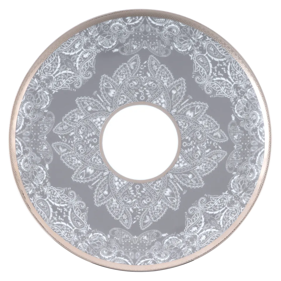 haviland-limoges-romane-platzteller-grau-pr-sentationsteller image 1