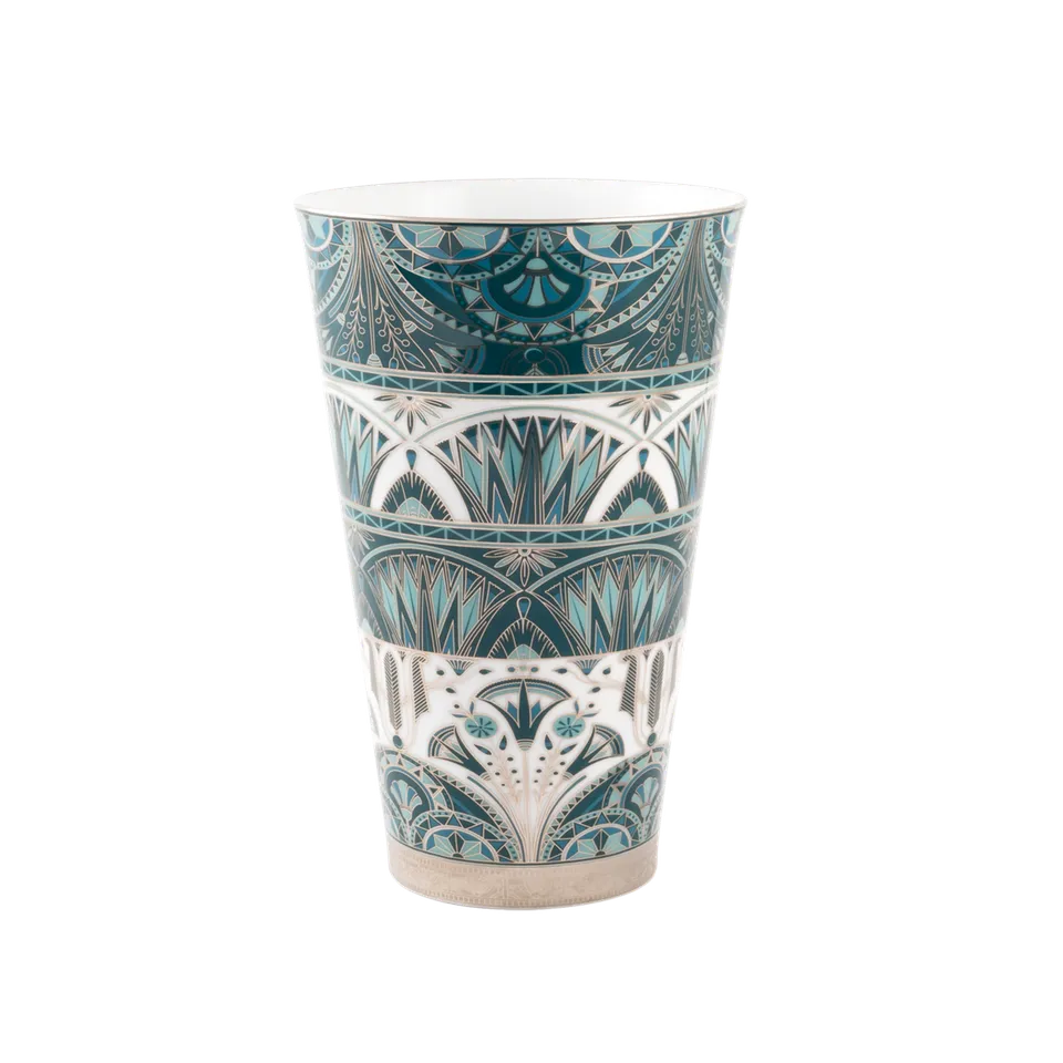 haviland-limoges-r-ves-du-nil-vert-platine-vase-gro image 1